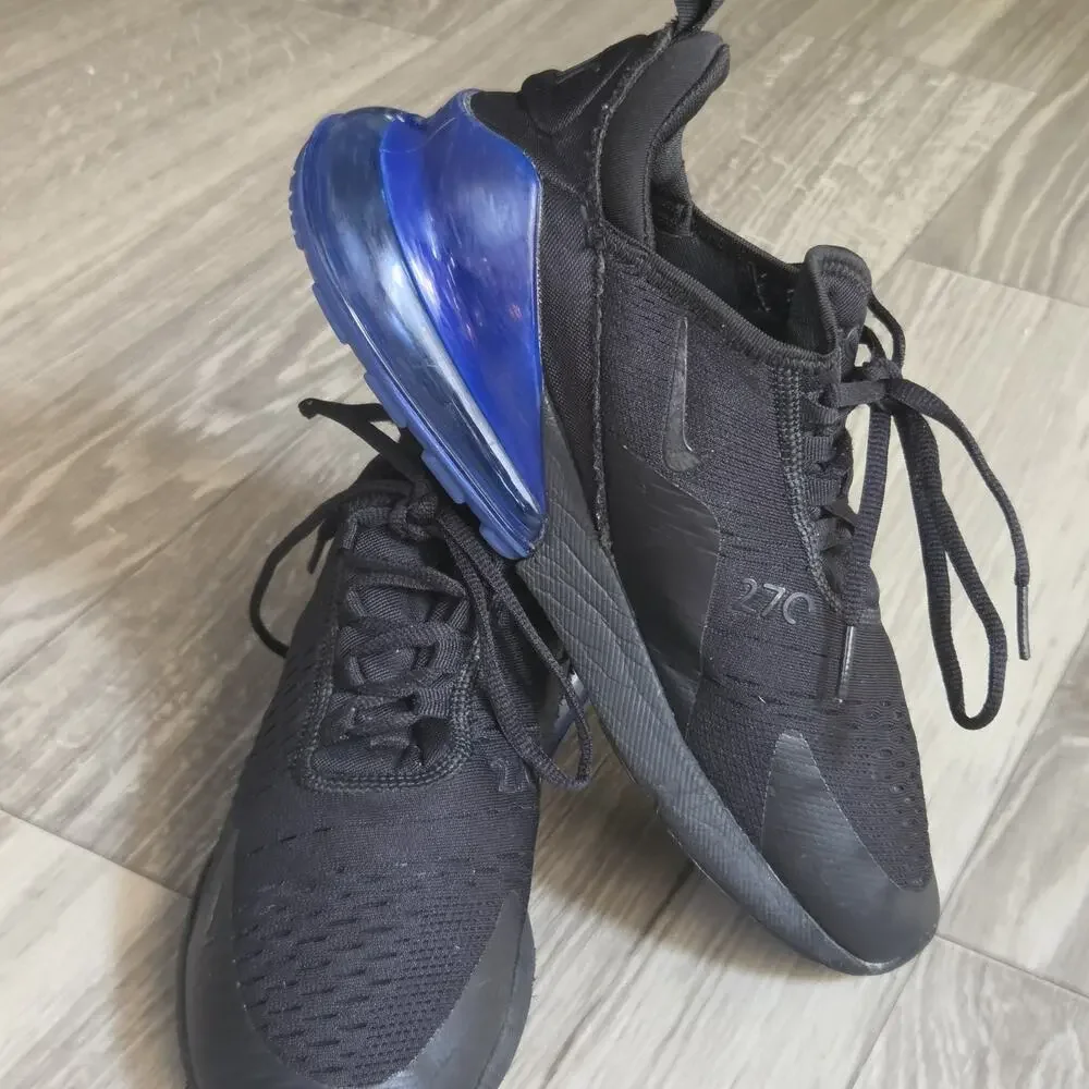 Nike Air Max 270 All Black Men's US 8 sapphire blue starry sky series